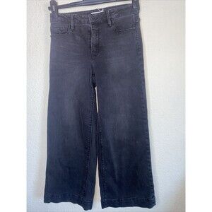 Unpublished jeans black Wide Leg crop 27 Stretch 90s y2k punk goth greta